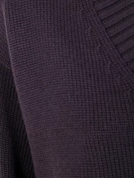 Pulover Drumohr de lână cu decolteu în V violet