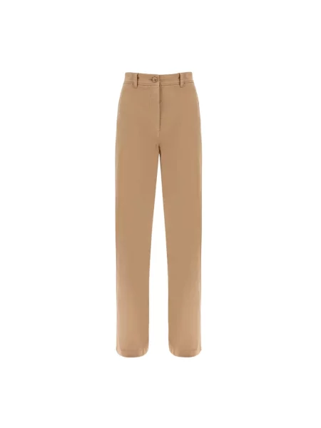 Jeansy Burberry z wysoką talią beżowe