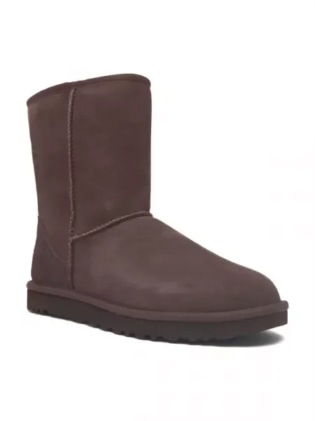 UGG Bőr hótaposó W Classic Short II barna