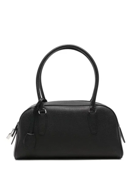 Geantă shopper The Row din piele negru