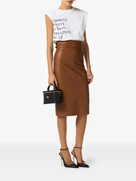 Tricou Elisabetta Franchi cu imagine alb