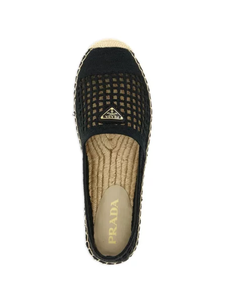 Espadrile Prada tricotate negru