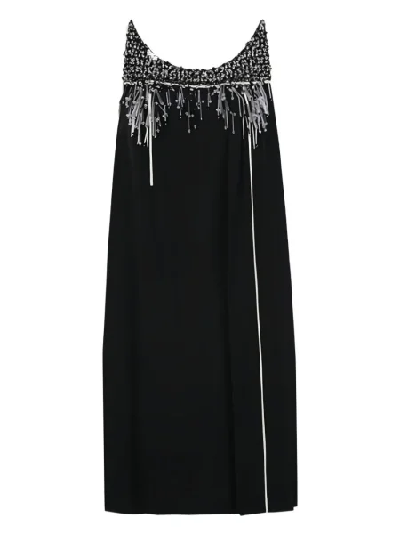 Rochie mini Prada de cristal de costum negru