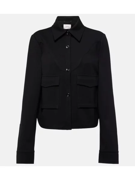 Geacă Dorothee Schumacher din jerseu negru