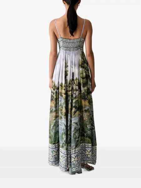 Rochie maxi Farm Rio cu imagine violet