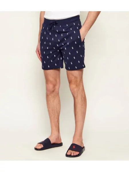 Pijama pantaloni scurți Polo Ralph Lauren alb