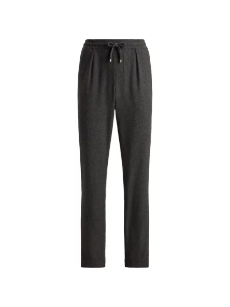 Pantaloni Ralph Lauren Purple Label alergare cu cordon gri