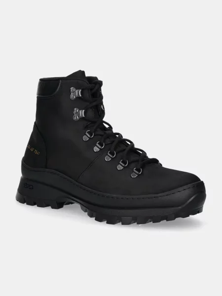 Kožne čizme Common Projects Hiking Boot za muškarce crna
