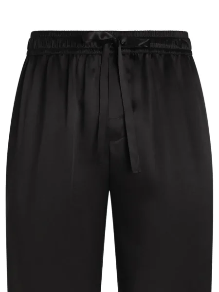 Pantaloni Dolce & Gabbana cu broderie negru