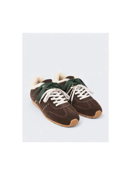 Sneakersy Nubikk zamszowe brązowe
