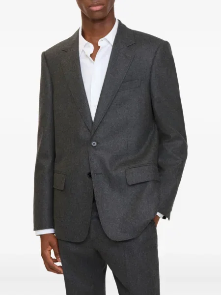 Blejzer Burberry od flanela siva