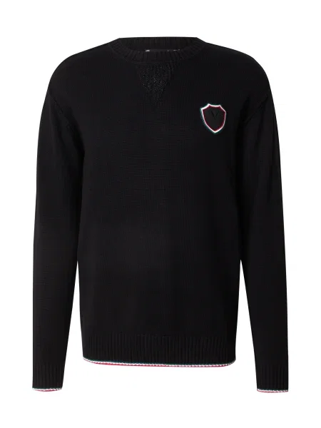 ITALIA Pulover Kris crvena / crna bijela