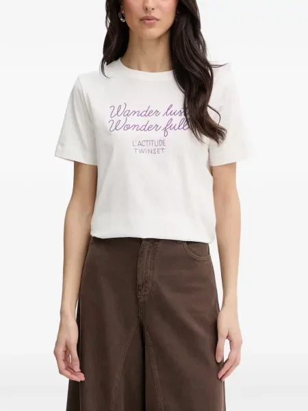 Tricou Twinset cu broderie