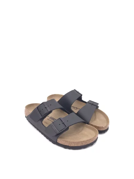 Klapki Birkenstock skórzane czarne