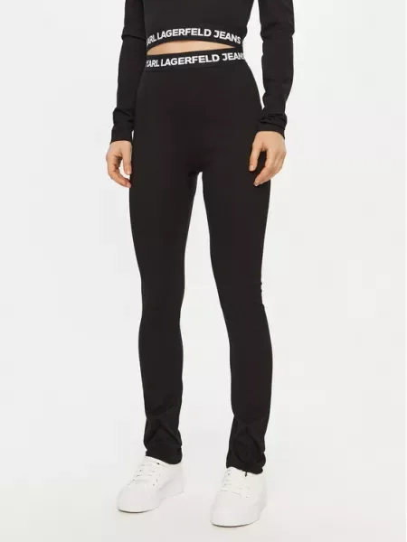 Legíny Karl Lagerfeld Jeans čierna