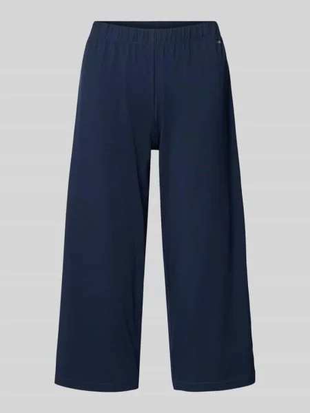 Spodnie od piżamy o kroju relaxed fit z nadrukiem z logo Skiny granatowe