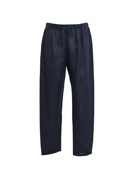 Pantaloni Mansur Gavriel cu cordon albastru