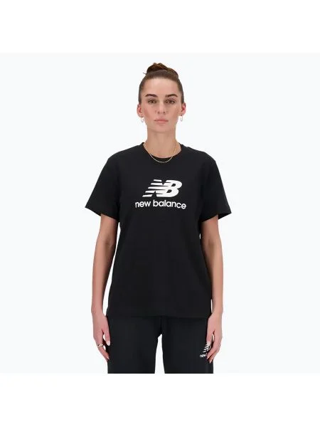 Тениска New Balance от джърси черно
