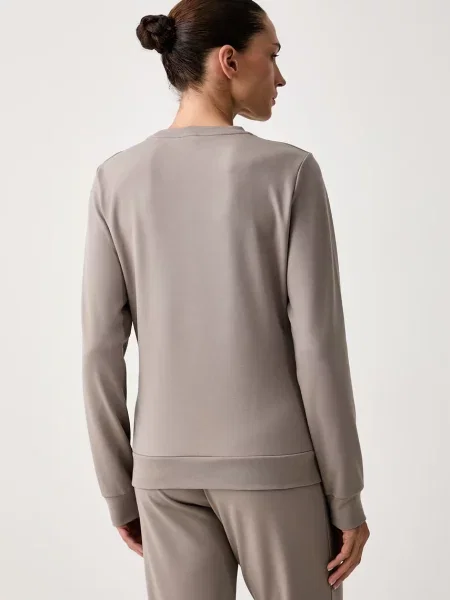 Emporio Armani melegítőfelső női viszkózzal barna