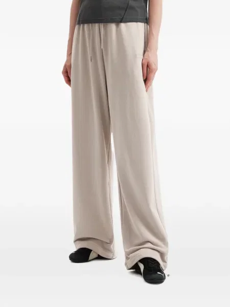 Mini pantaloni Mini Cream cu picior lat mini