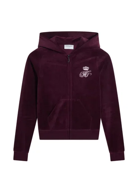 Hanorac cu glugă Juicy Couture cu autograf violet