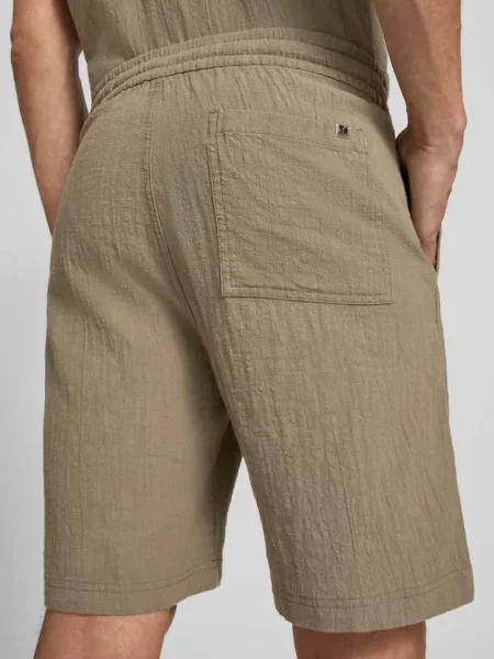 Szorty materiałowe o kroju relaxed fit z czystej bawełny S.oliver Red Label