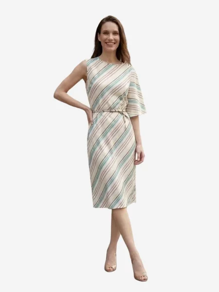 My fashion Haljina / plava / smeđa bež