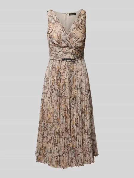 Sukienka koktajlowa o długości do kolan z w talii model ‘MAIGEN’ Lauren Ralph Lauren