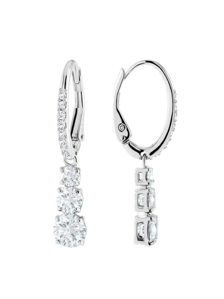 Swarovski Cercei Attract Trilogy' argintiu