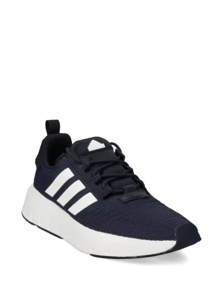 Sneakersy Adidas Terrex w paski z nadrukiem skórzane czarne