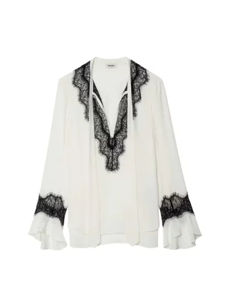 Bluzka Zadig & Voltaire biznesowa biała