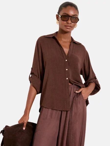 Lipsy Bluză ciocolatiu