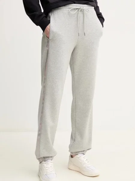 Tepláky Max Mara Leisure s aplikací šedá