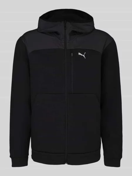Bluza rozpinana o kroju regular fit z mieszanki bawełny model PUMATECH' Puma Performance czarna