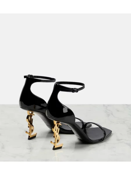 Sandale Saint Laurent din piele negru