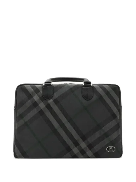 Карирана чанта Burberry сиво