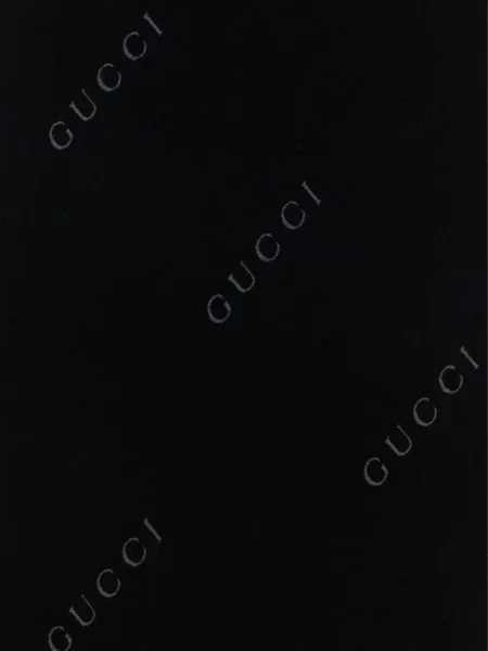 Fular Gucci cu imagine negru