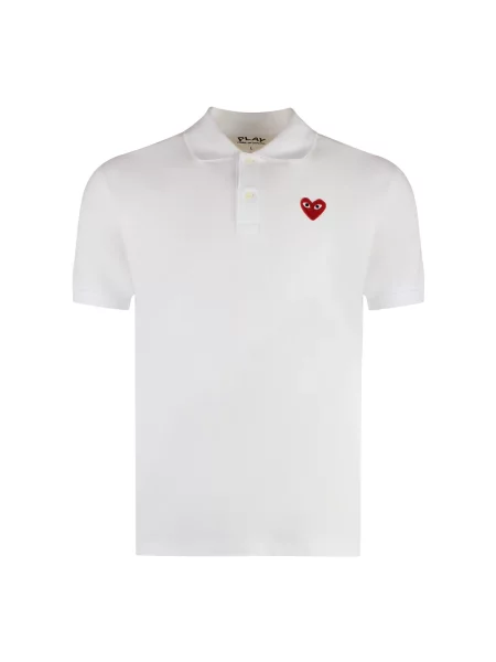 Polo Comme Des Garcons Play białe