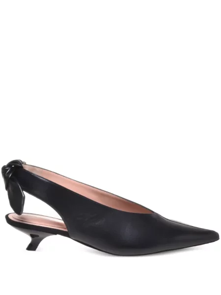 Pantofi cu toc Alberta Ferretti din piele negru