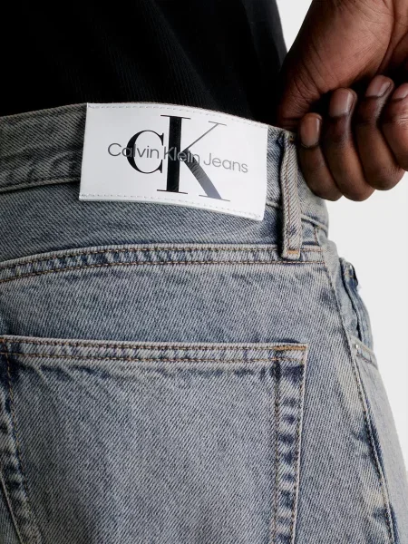 Прямі джинси Calvin Klein Jeans блакитні