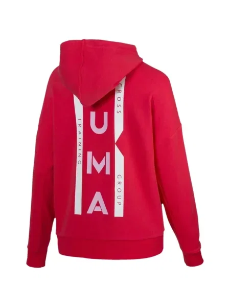 Hanorac cu glugă Puma roșu