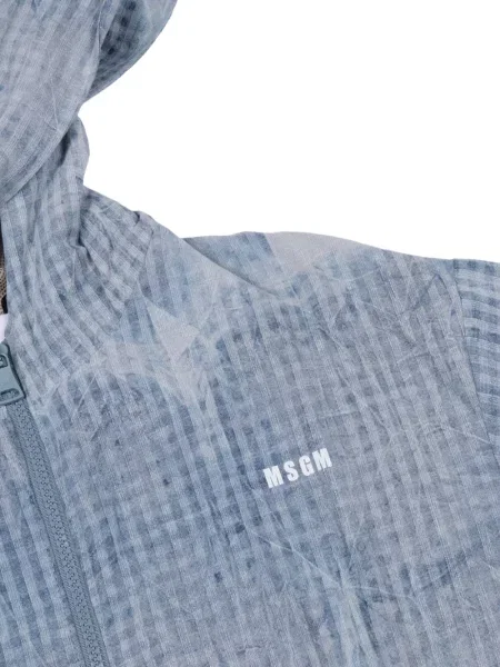 Kurtka jeansowa dziecięca Msgm niebieska