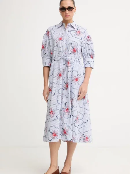 Tommy Hilfiger rochie tip cămașă din SUMMER albastru
