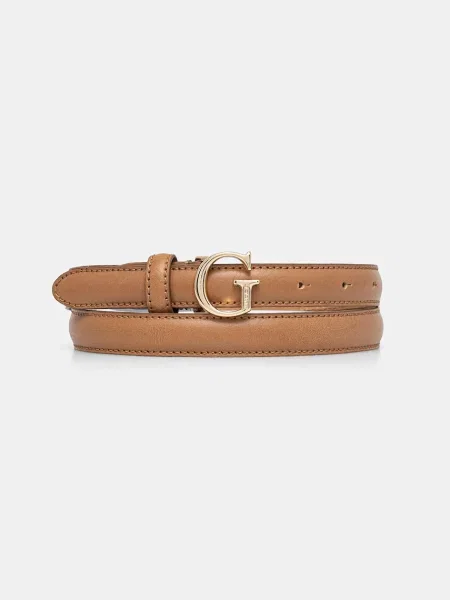 Кожен Guess дамски бежово