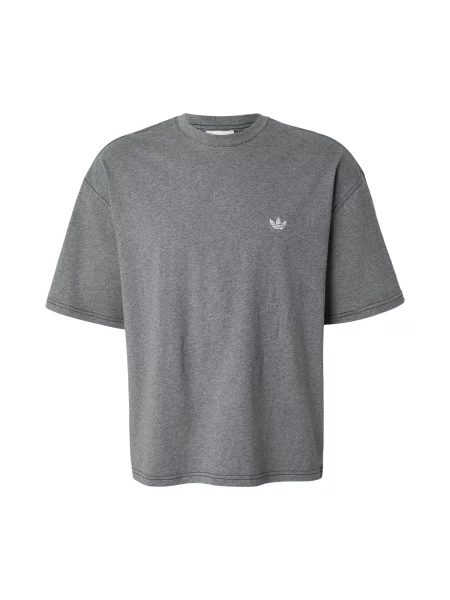 ADIDAS ORIGINALS Tricou ESSENTIALS gri amestecat alb