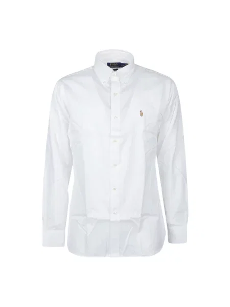 Koszula Polo Ralph Lauren z długim rękawem biznesowa biała