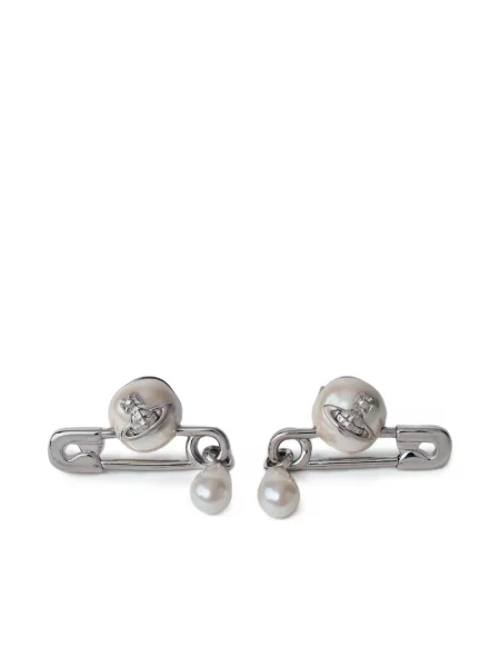 Cercei Vivienne Westwood reflectorizante argintiu