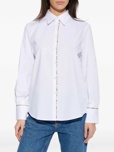 Cămașă Ps Paul Smith cu dungi alb