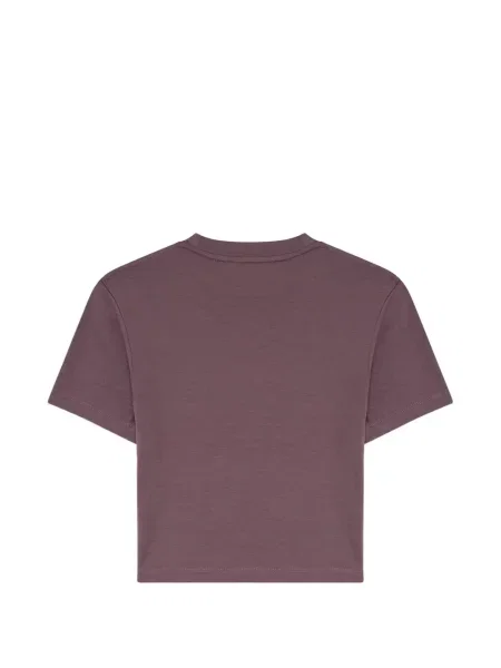 Decupat tricou Palm Angels cu broderie violet