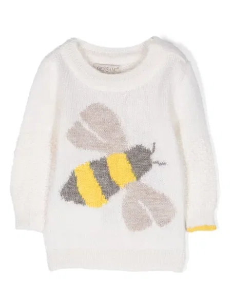 Sweter dziecięcy Gensami biały